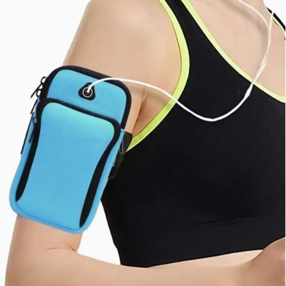 Unbranded Accessories - Women's Blue Sports Athletic Arm Band Cell Phone Carrying Case